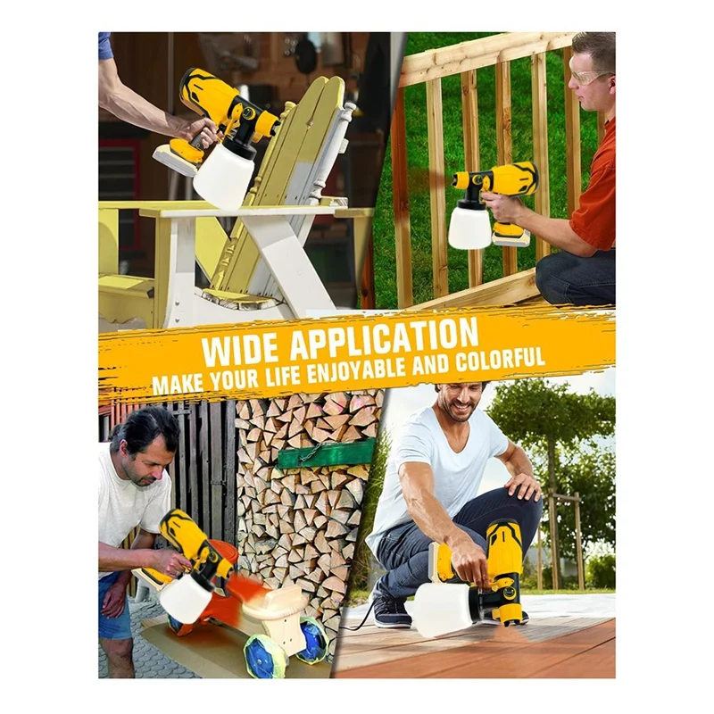 Für Dewalt 18V 20V Batterie Cordless Farbspritzgerät Automatische Elektrische Farbspritzgerät Werkzeuge Kit Elektrowerkzeuge