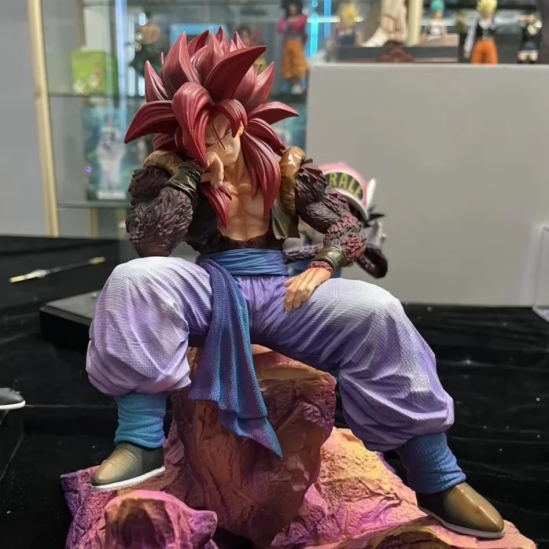 

Настольная статуэтка Dragon Ball ACG: Сидящие Ультра Сайяны 4 Гоку и Вегета, фигурка GK, аниме-мерч, модная игрушка, подарок