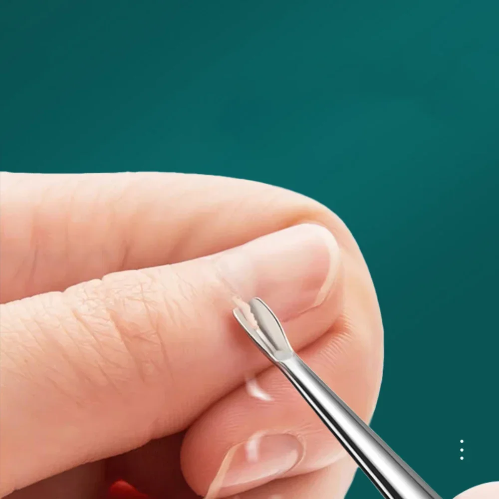 

1Pc Nail Cuticle Pushers Stainless Steel Dead Skin Fork Remover Professional Nails Cuticle Trimmers Manicure Care Tools