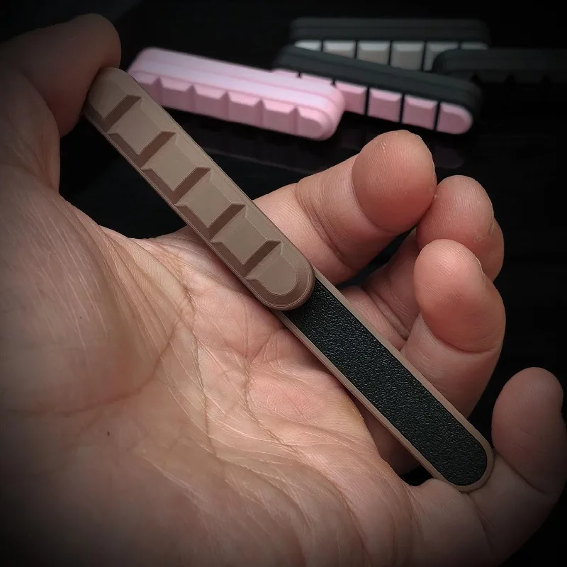 Taffu Original EDC Chocolate Bar Push Stick 3D Printing Unlimited Fingertip Push Card Decompression Toy