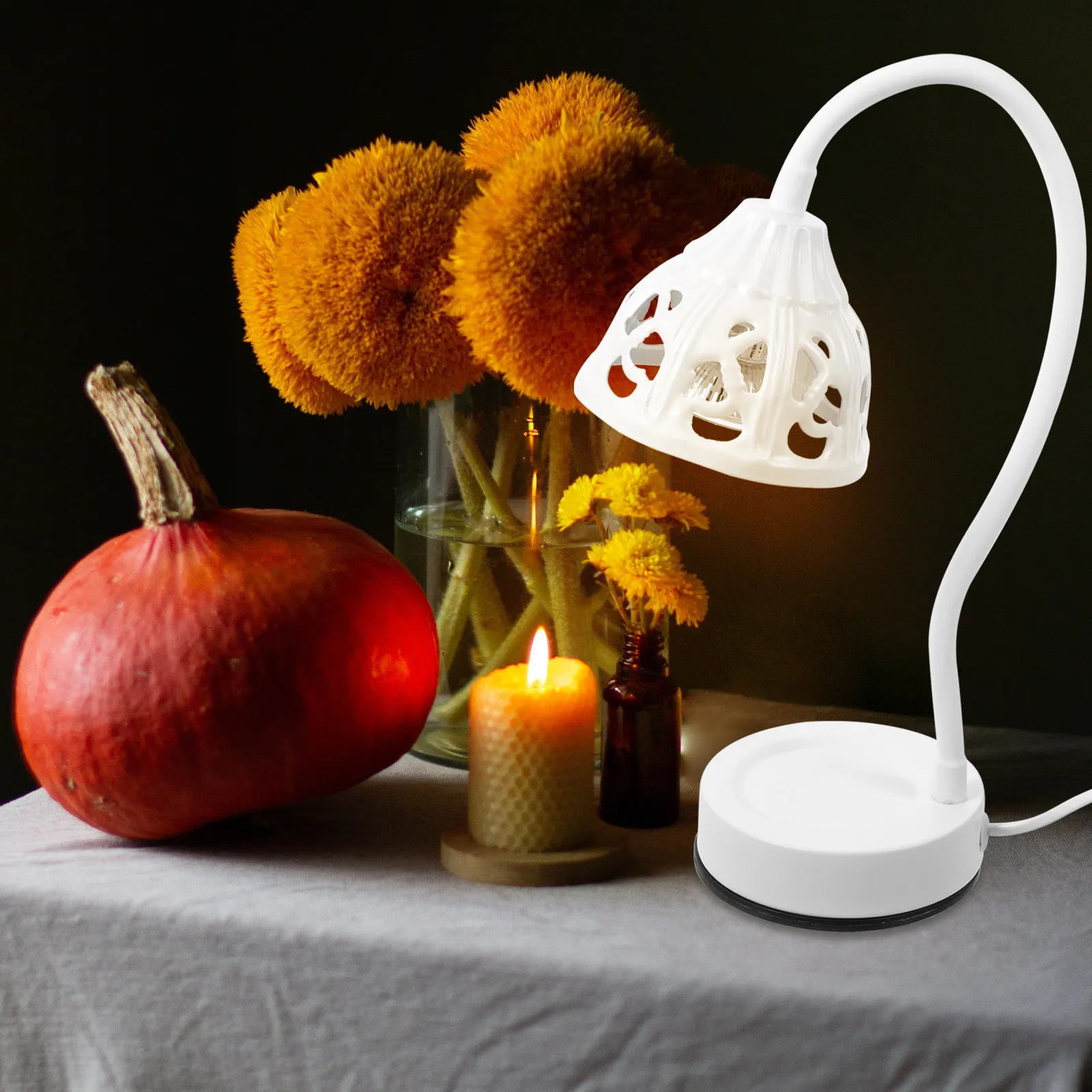Electric Wax Melt Warmer Lamp for Jar Candles – Flameless Night Light for Bedroom, Living Room & Yoga Studio