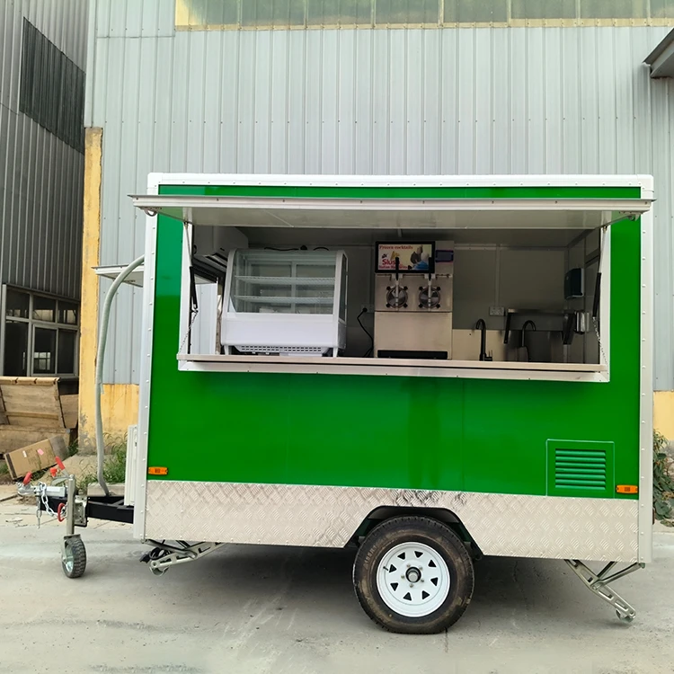 Custom Size Food Trailer with Customizable Appearance Kitchen Equipment Mobile Kitchen Restaurant Fast Food Truck Food Cart view 5