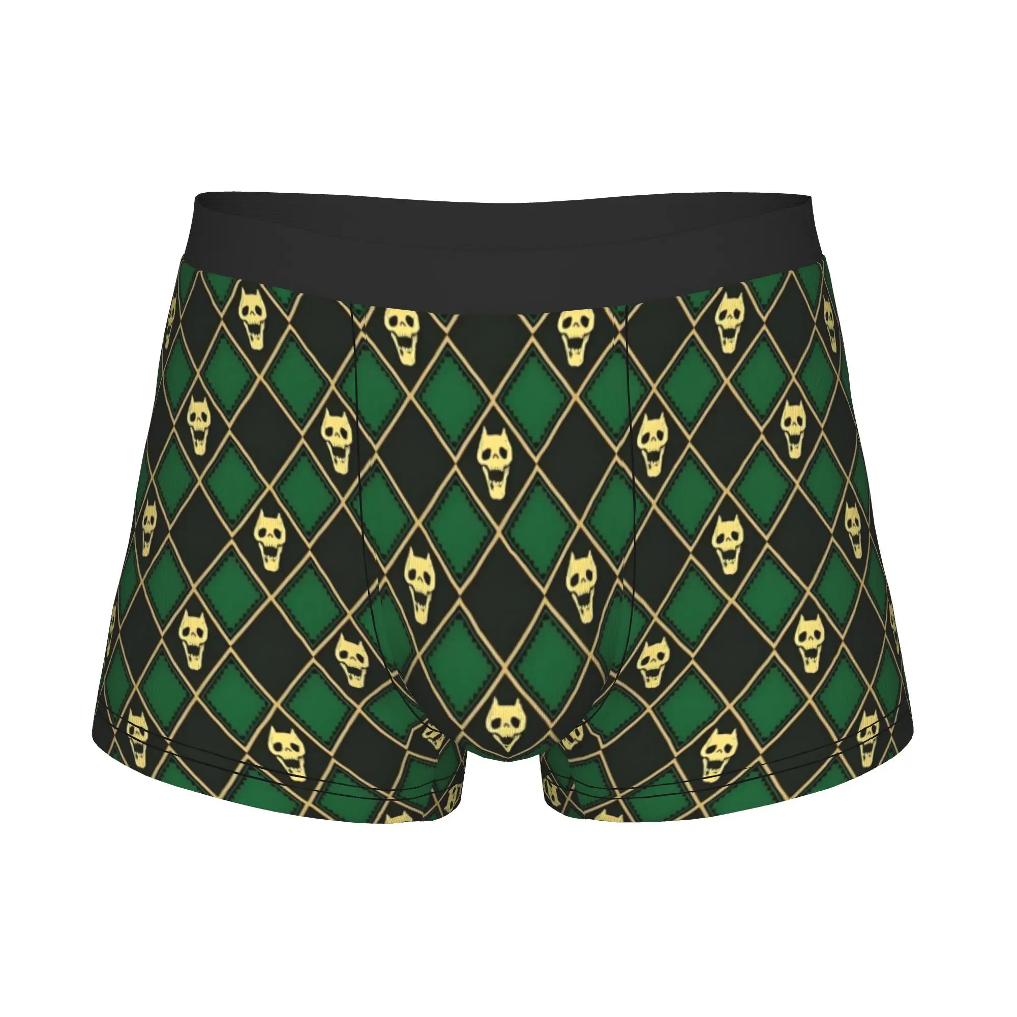 Yoshikage Kira Green Boxers Shorts Mens JoJos Bizarre Adventure Briefs Underwear Funny Underpants