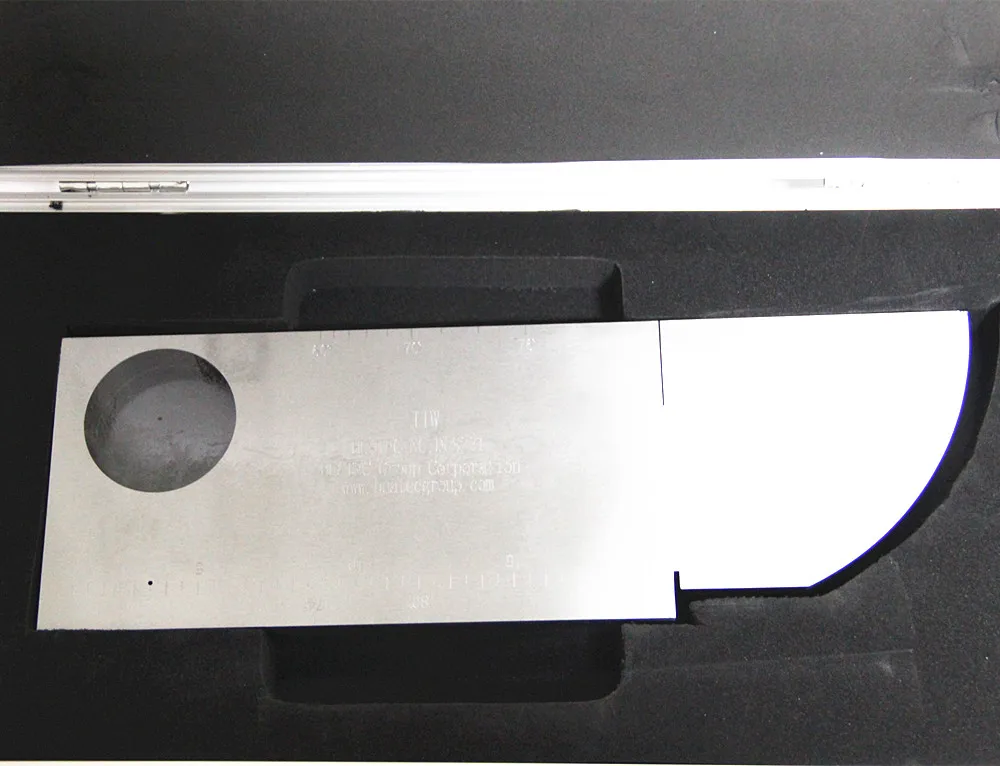 NDT Ultrasonic Flaw Detector CALIBRATION BLOCK Carbon Steel 1018 IIW V1 Calibration Block view 6