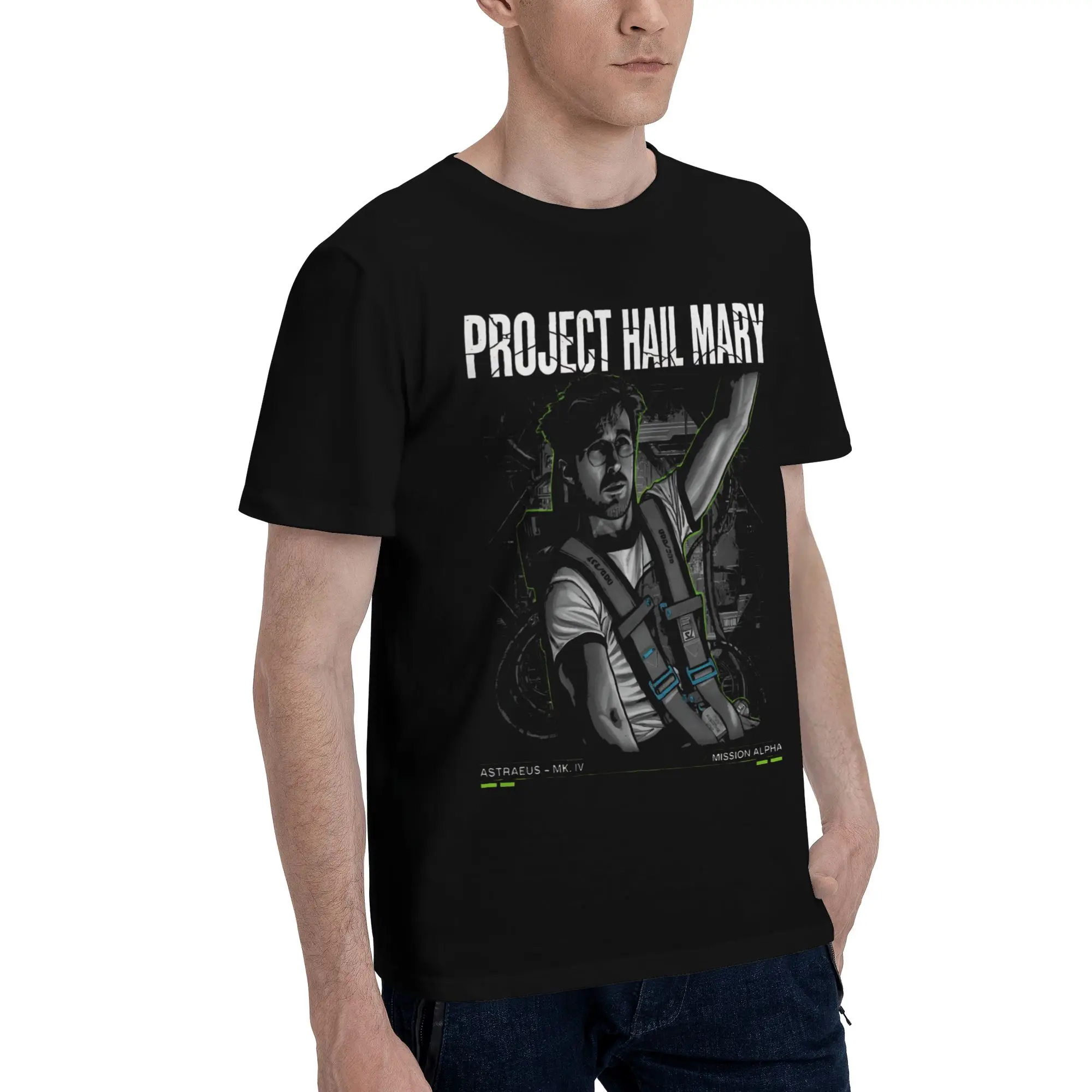 Printed Project Hail Mary T Shirt for Men Women  Cotton Tee Shirt Short Sleeve Clothing