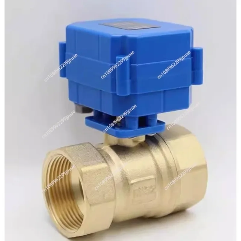 New Type 2NM/4NM 1-1/4 Inch DN32 DC12V 5V 24V 220V AC Brass Motorized Ball Valve 2/3/5-Wires Control 2 Way Electrical Ball Valve