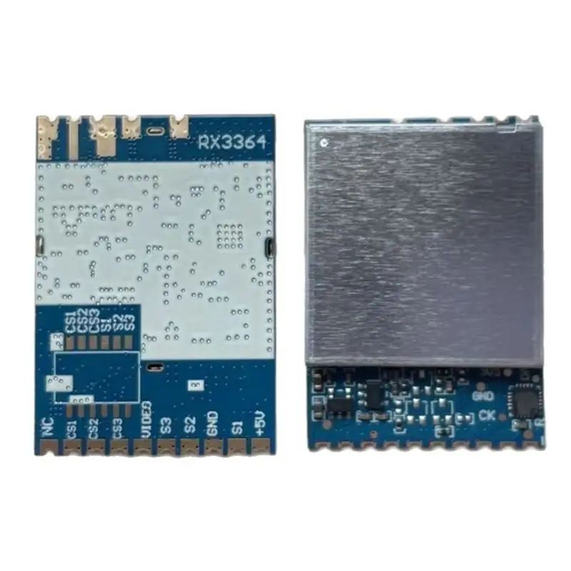 ABXE-4PCS 3.3G FPV VTX Module RX3364 Wireless Module Analog Wireless FPV Audio Video Transmission Receiver Module