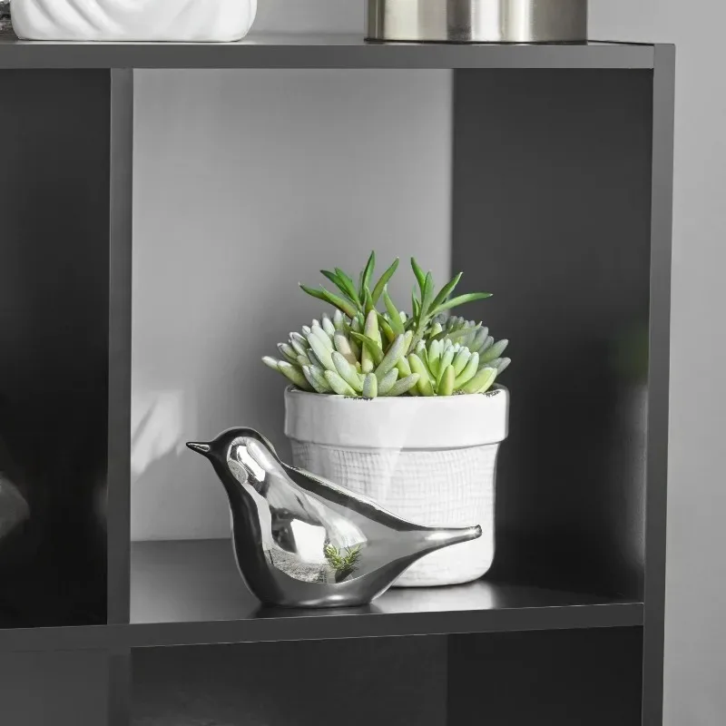 Organizador de armazenamento 6 cubos, preto, 11 polegadas