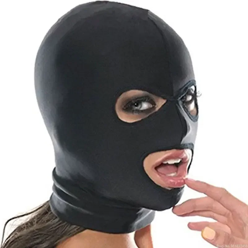 صنم الرقيق BDSM عبودية القيود قناع الجنس الفم العين مفتوحة رئيس تسخير مرونة الغمامة للزوجين اكسسوارات جديدة غريبة