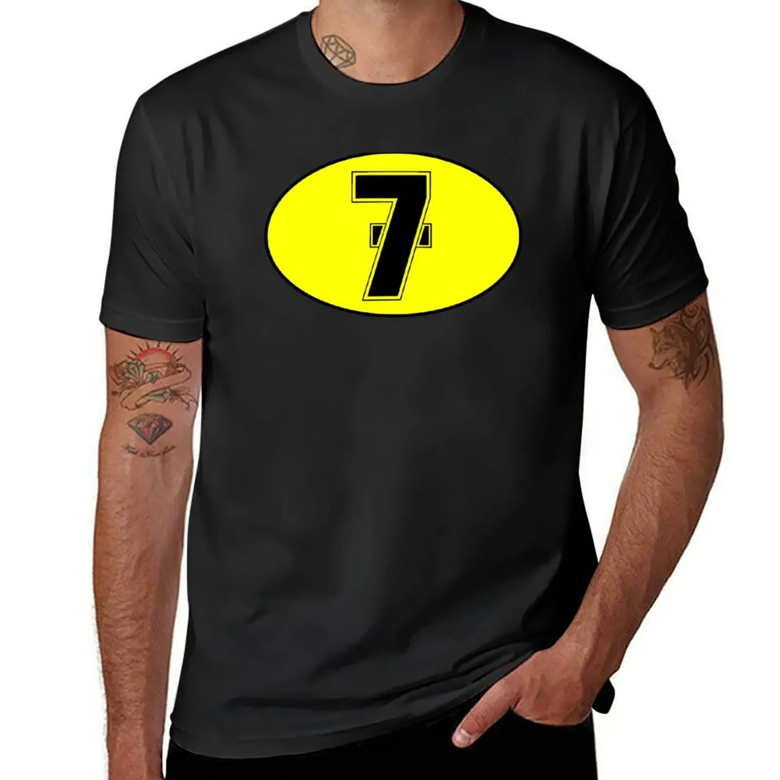 Barry Sheene Racing Number 7 Seven Shirt, Sticker Mask T-Shirt baggy shirts Short sleeve tee designer shirts mens white t shirts