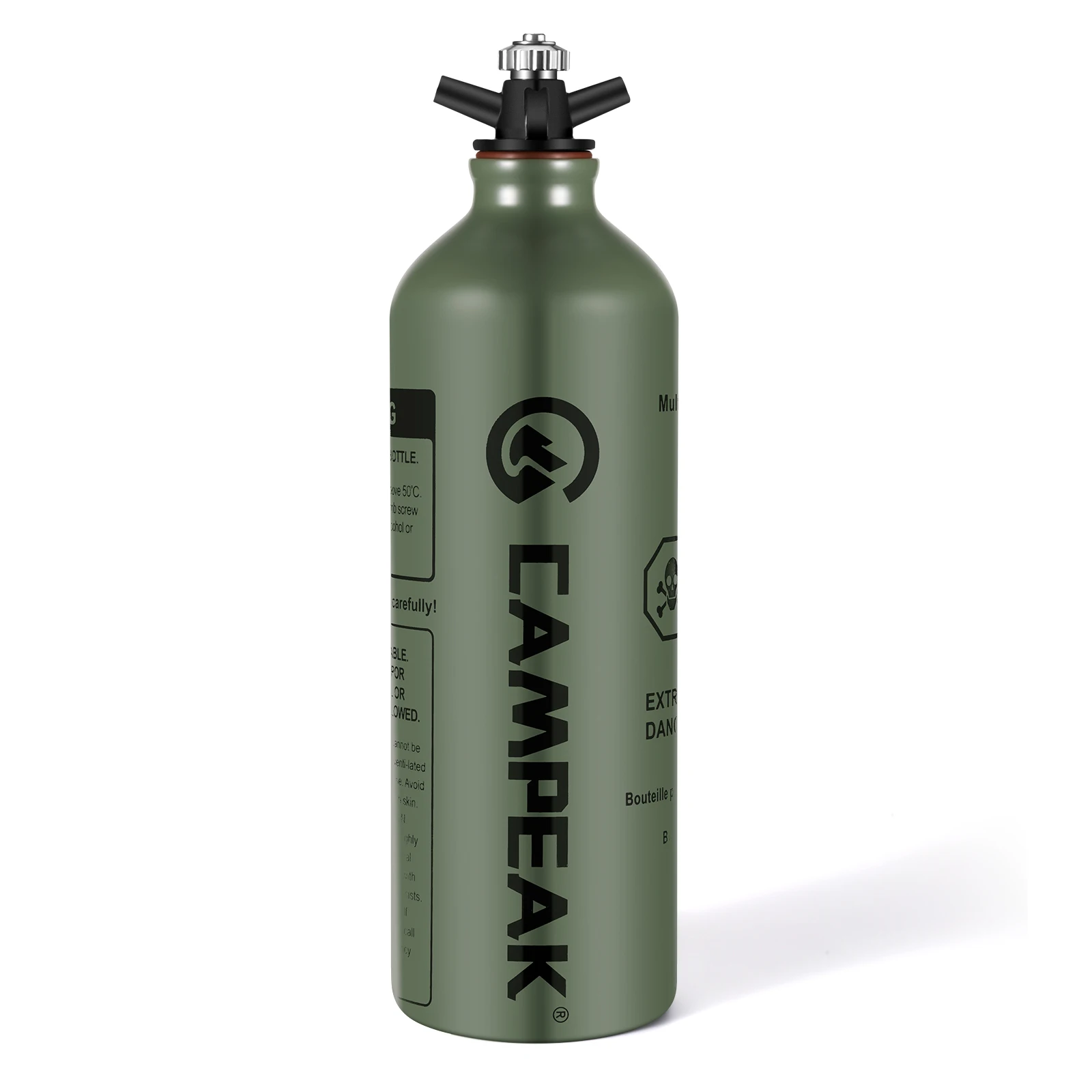 Przenośna aluminiowa butelka na paliwo, benzynę, naftę, alkohol, zapasowy pojemnik do przechowywania 0,5L/1L, wiadro na wodę na piknik, wędrówki.
