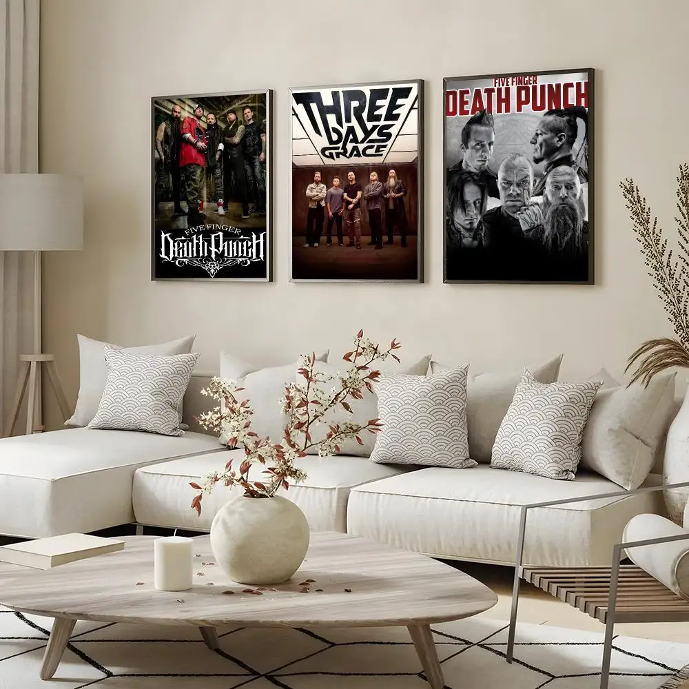Band Five Finger Death Punch Poster canvas wall art print wall painting home decor living room bedroom wall picture