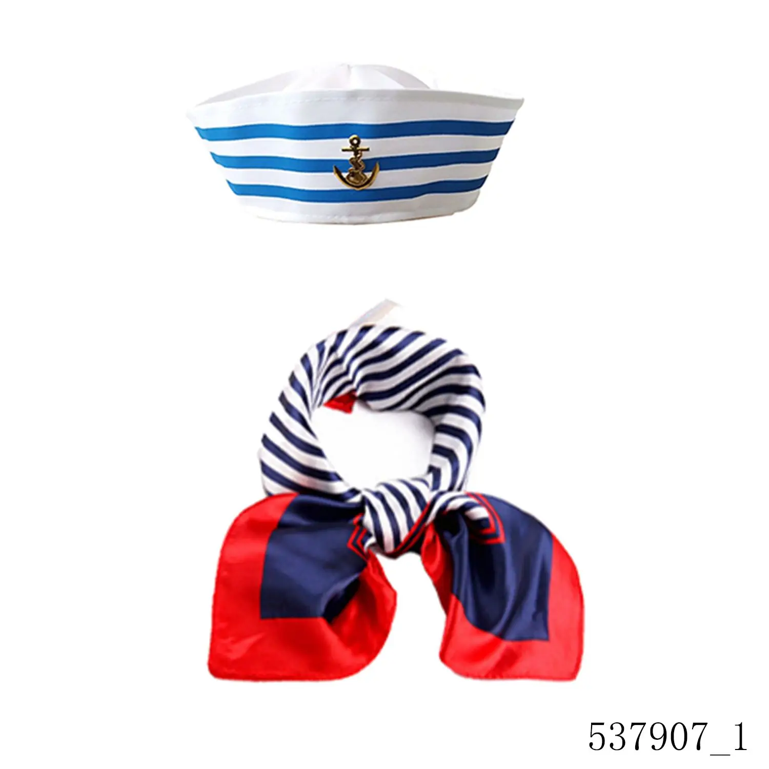 PESENAR 2-częściowy zestaw damskich akcesoriów do przebrania marynarza, odpowiedni dla marynarzy marynarki wojennej na imprezy i przyjęcia.