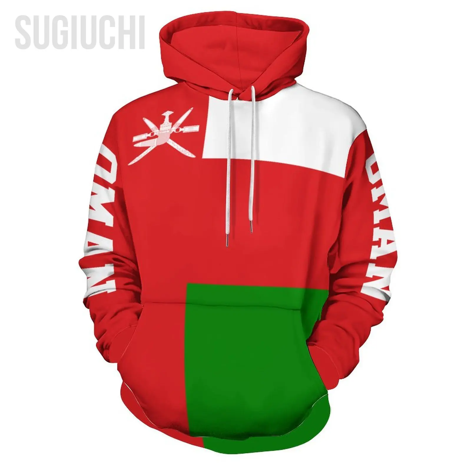 Unisex 3D Hoodie Oman Flag Men Women Polyester Harajuku Sweatshirt Pullover Hoodies Casual Cool