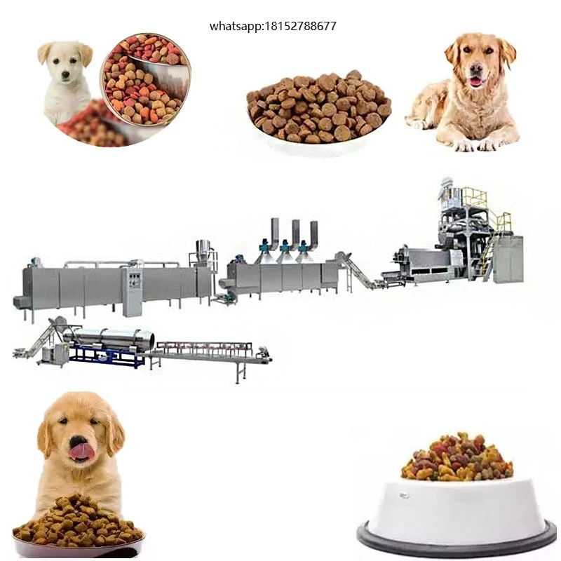 Factory Direct  Certified Fully Automatic Stable Operation Compact Kibble Processing Extruder Pet Dog Food Machine