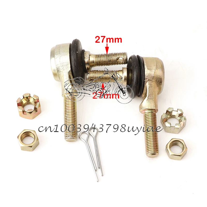 M10*M10 Tie Rod End Kits Ball Joint Fit For China ATV 50cc 110cc 150cc 200cc 250cc 300cc Go Kart Karting Quads Bike Parts