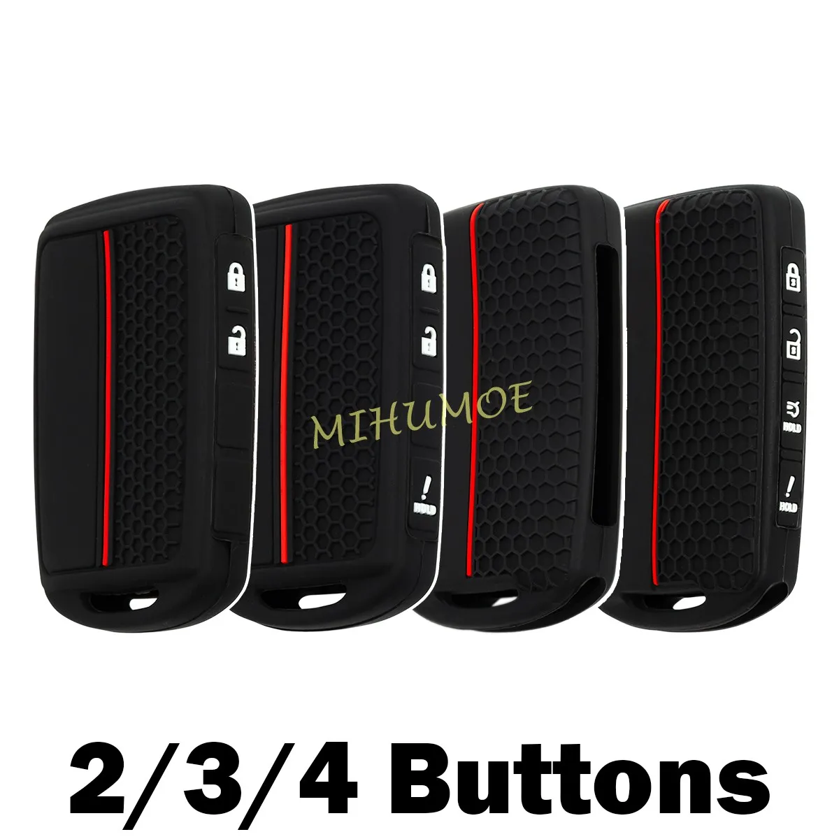 For 2021-2026 Mazda 3 6 CX-30 CX-3 CX-50 CX-5 CX-60 CX-70 CX-90 CX-9 MX-30 MX-5 Silicone Car Key Case Cover Shell 2/3/4/5 Button