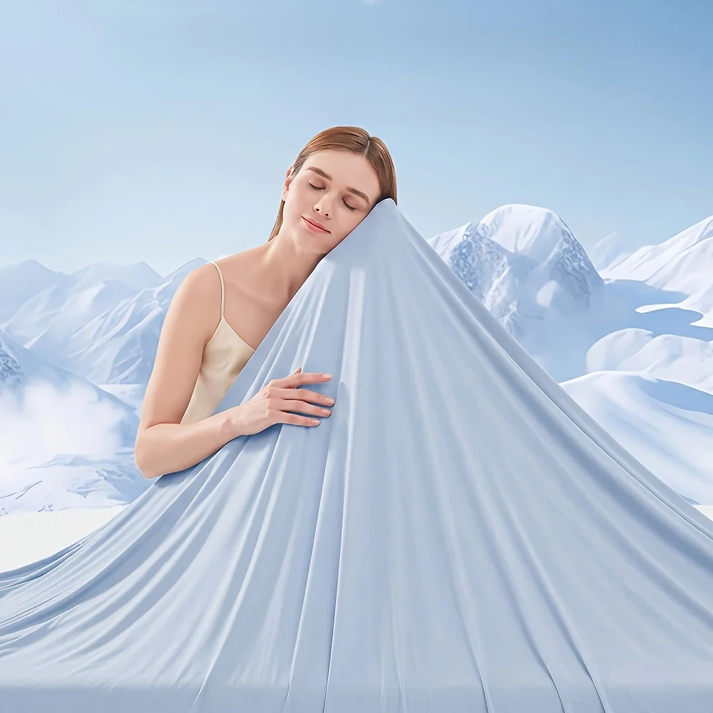 Summer Cooling Blanket Thin Blanket Ice Silk Air Conditioning Quilt Skin-friendly Lightweight Breathable Quilt For Home Office
