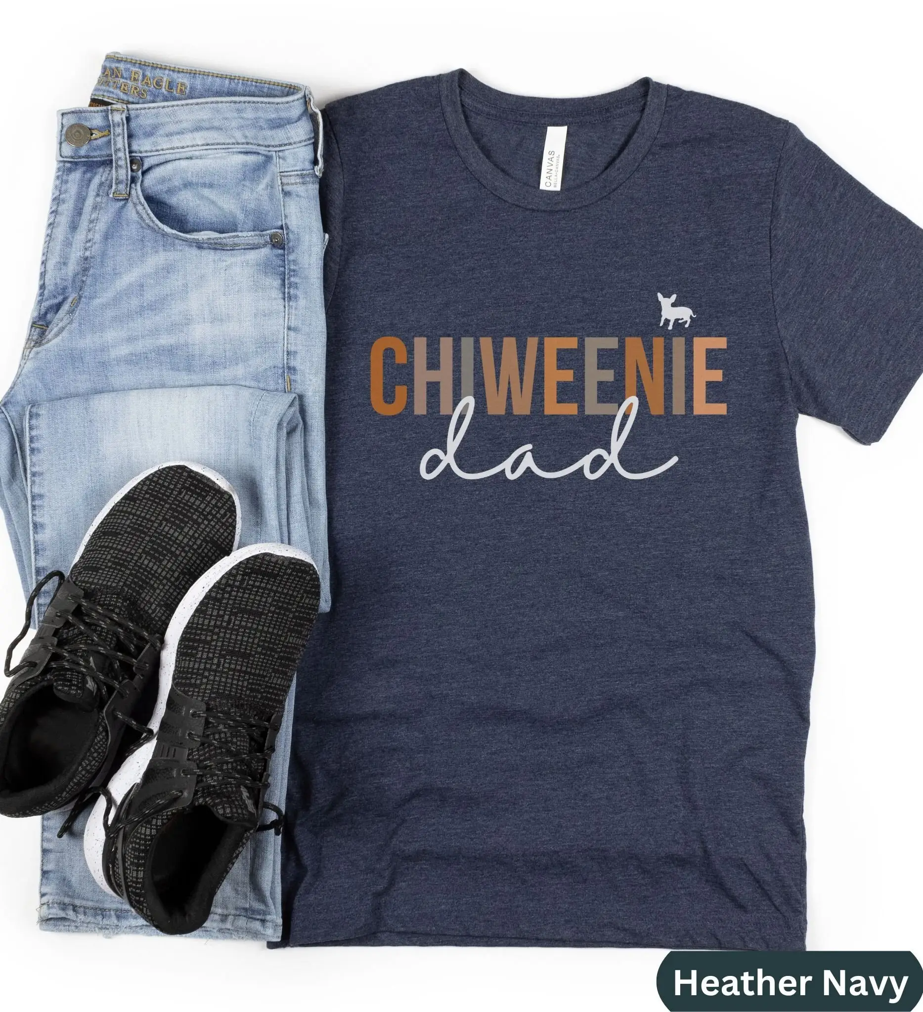 

Chiweenie Gift T Shirt Dad For Dog S Lover New Puppy Father'S Day Husband