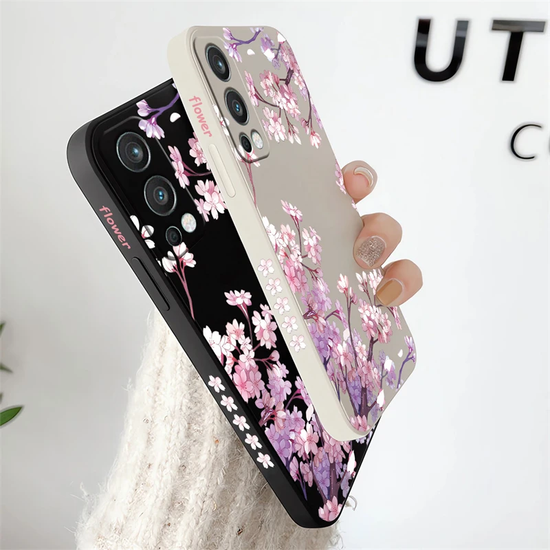 حافظة هاتف بنمط زهرة جميلة لهاتف Oneplus 15 1 + 15 غطاء مقاوم للصدمات غير لامع لهاتف One Plus 15 كابا واقية من السيليكون الناعم