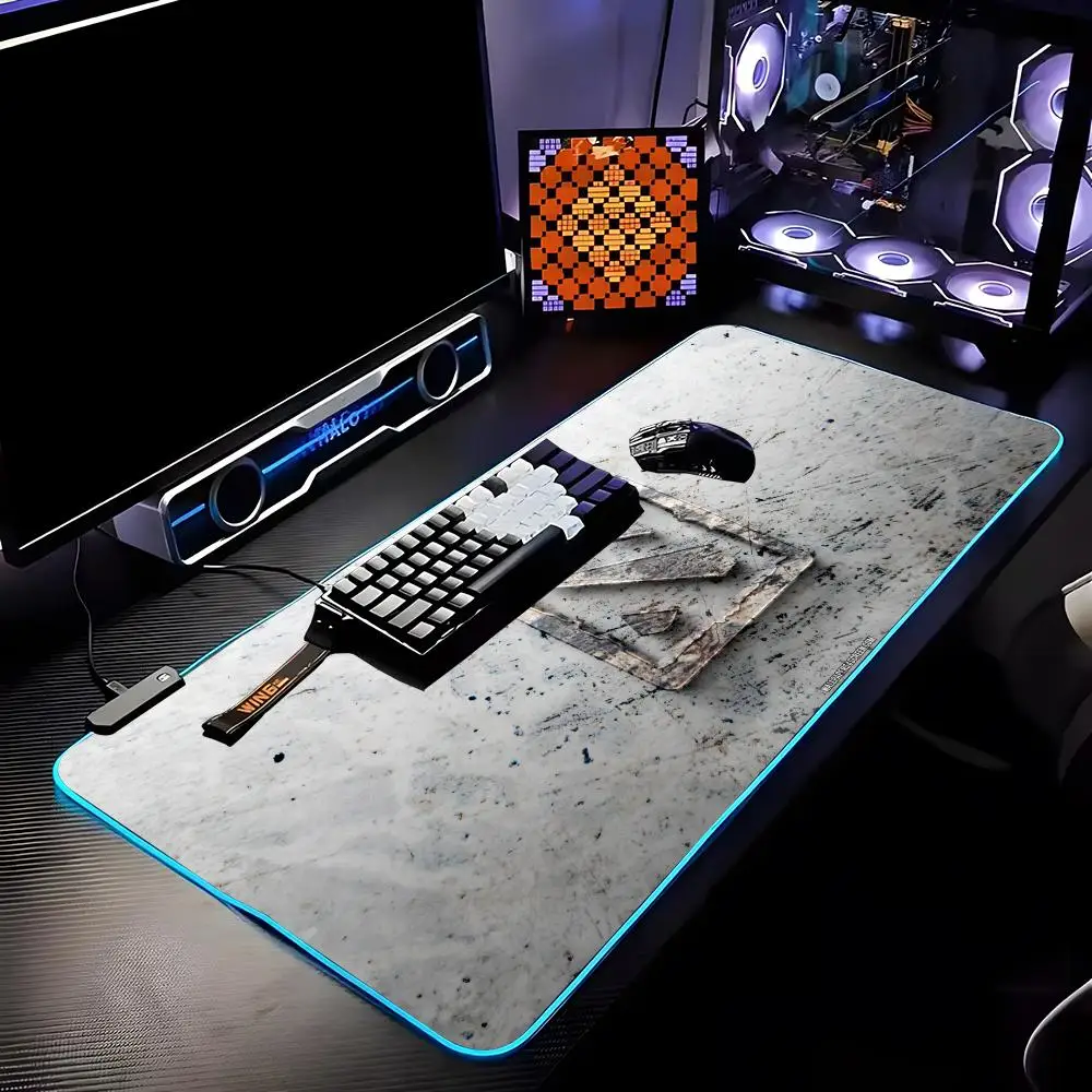 

Dota2 Mouse Pad RGB HD Mousepad Pad Rug Desk Mat Computer Gaming PC Accessories Rubber Keyboard LED Mats