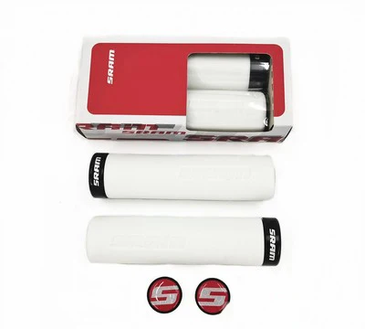 SRAM LOCKING GRIPS CONTOUR FOAM Red/Black Clamp White/Black Clamp 129mm/129mm Available in multiple color combinations