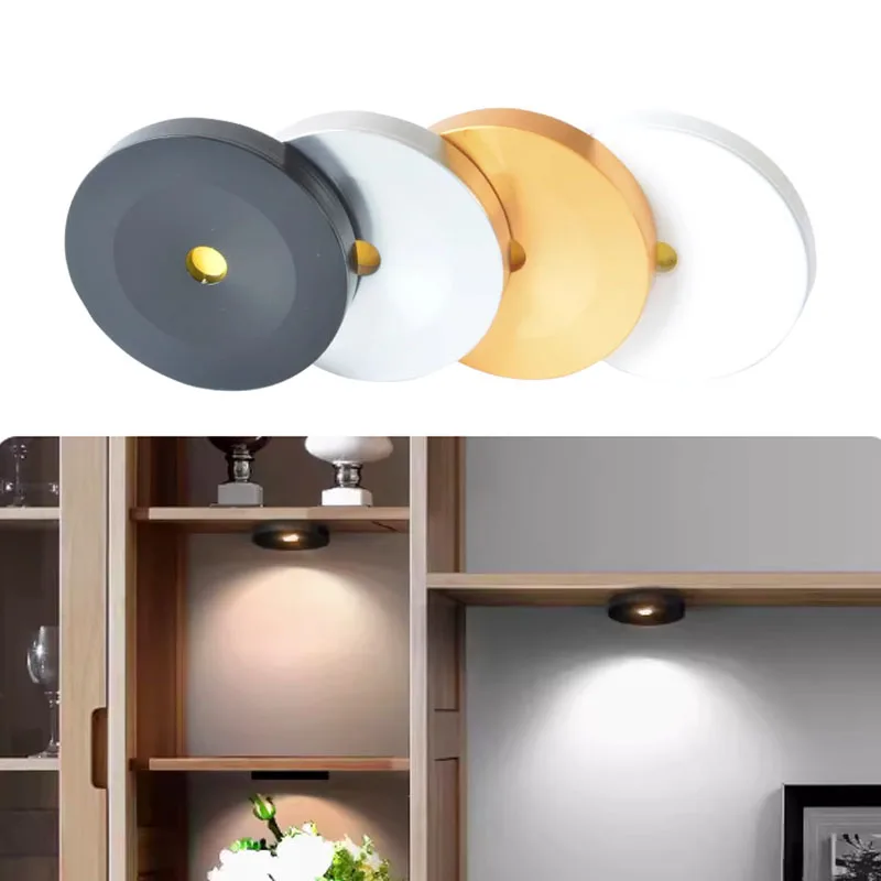 LED Downlight Mini Surface Mounted 220V 240V 5W 7W Panel Spot Light Ultra thin Indoor Lighting Home Kitchen Cabinet Lamp