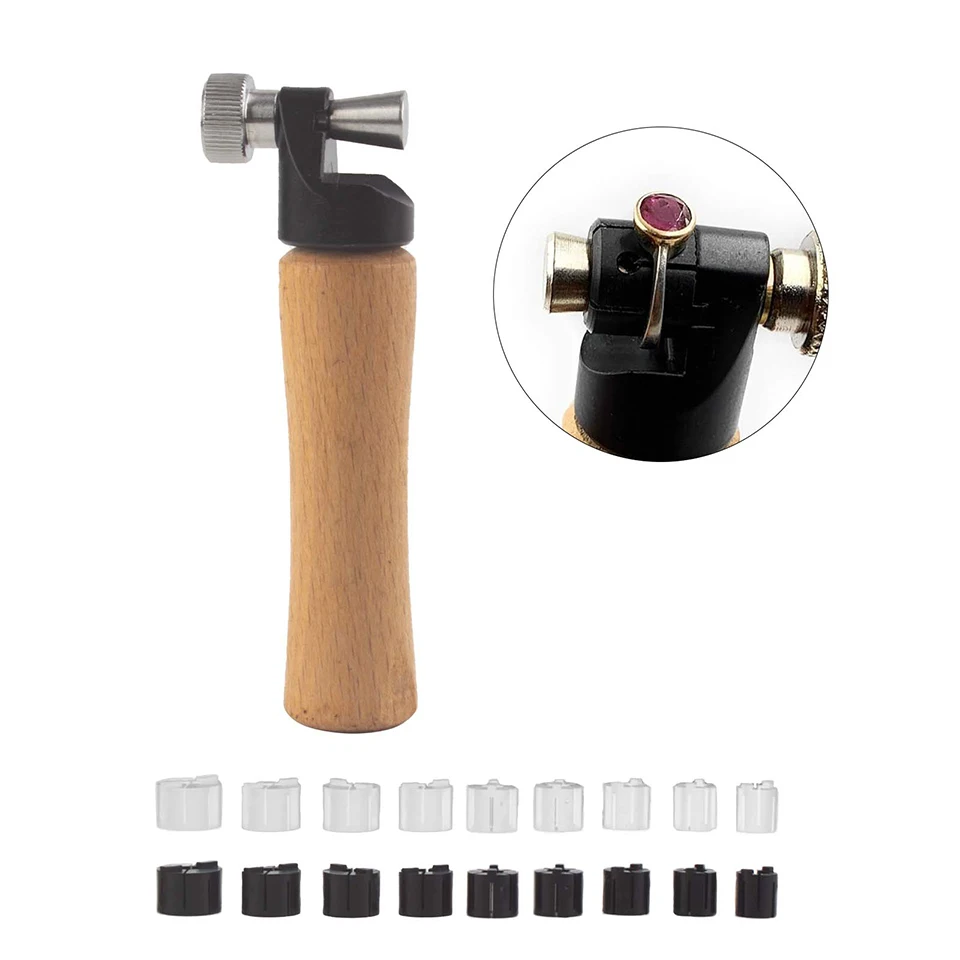 Jewelry Ring Fixing Fixture Clamp Micro Inlaid Ring Holder with Setter Jewelry Tools & Equipment Metal Gold Silver Multi-size