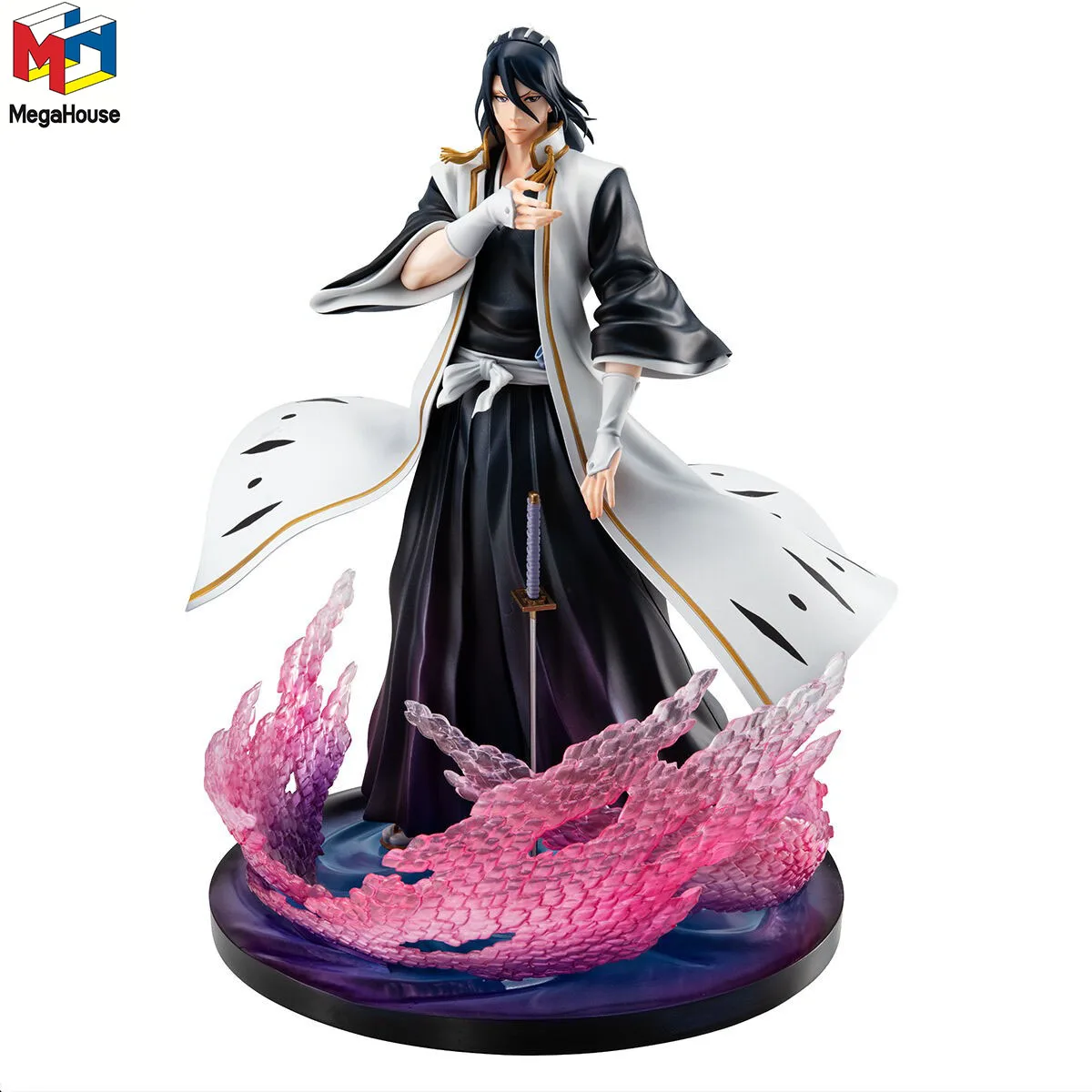 In Stock Original MegaHouse G.E.M. Bleach Sennen Kessen-hen - Kuchiki Byakuya Anime Figure Action Figure Model Decoration