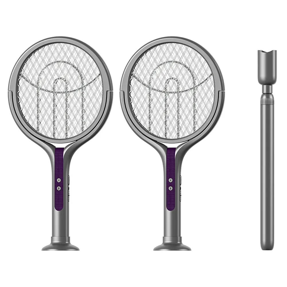 

Rotating Head Bug Zapper Racket Rechargeable Fly Zapper 2 in 1 Fly Killer and Mosquito Trap Lamp for Indoor and Outdoor