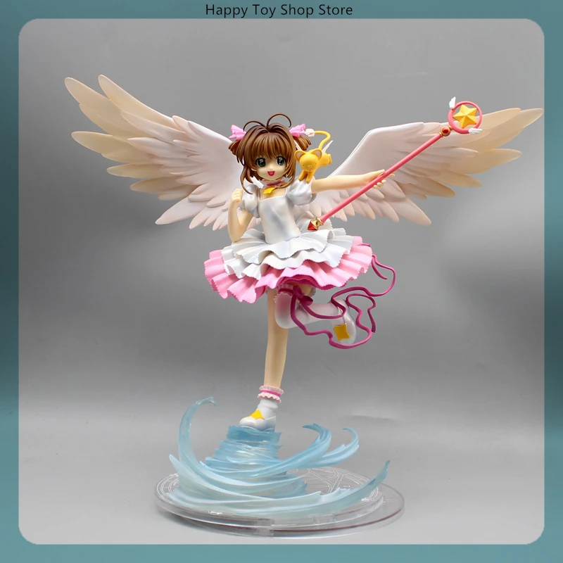 28.5cm Card Captor Sakura Kinomoto Sakura Anime Cartoon Girl Figure Model Statue Collection Desktop Decoration Ornament Toy Gift