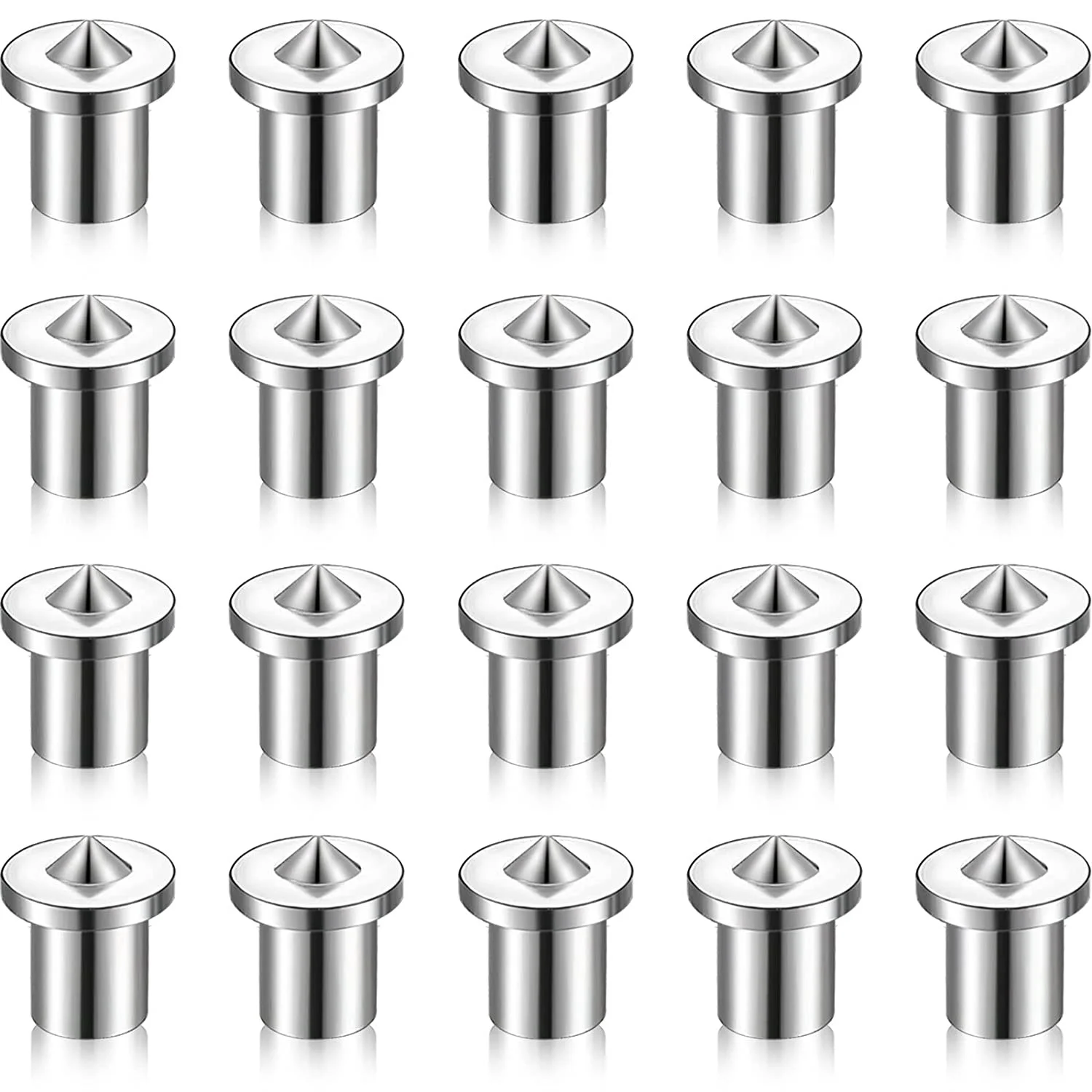 Dowel and Tenon Center Transfer Plugs Doweling Centering Pins Transfer Plugs Drill Hole Tool (20 Pieces,1/4 Inch)