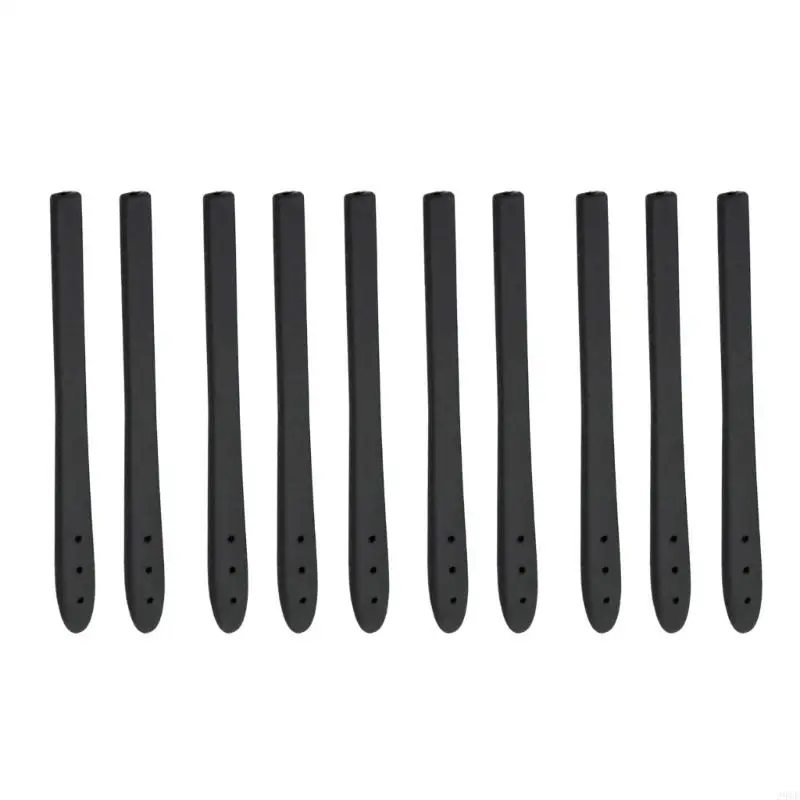 2025 واقيات ذراع النظارات المميزة الجديدة 5 أزواج من أغطية السيليكون باللون الأسود والأبيض خيارات سهلة التركيب #4