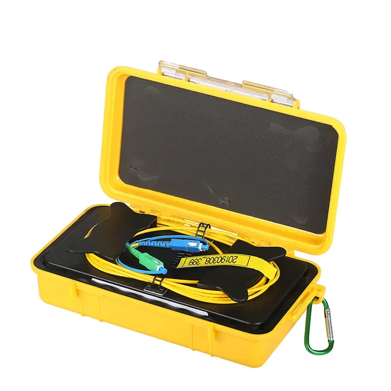 

OTDR Launch Fiber Optical Cable Testing Box Of Bare Fiber Easy Carry Low Cost