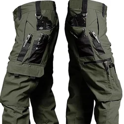 New Tactical Work Pants Men Outdoor Cargo Trousers Multi-pocket Waterproof Pant Autumn Spring Outdoor Workwear Hiking Trousers
