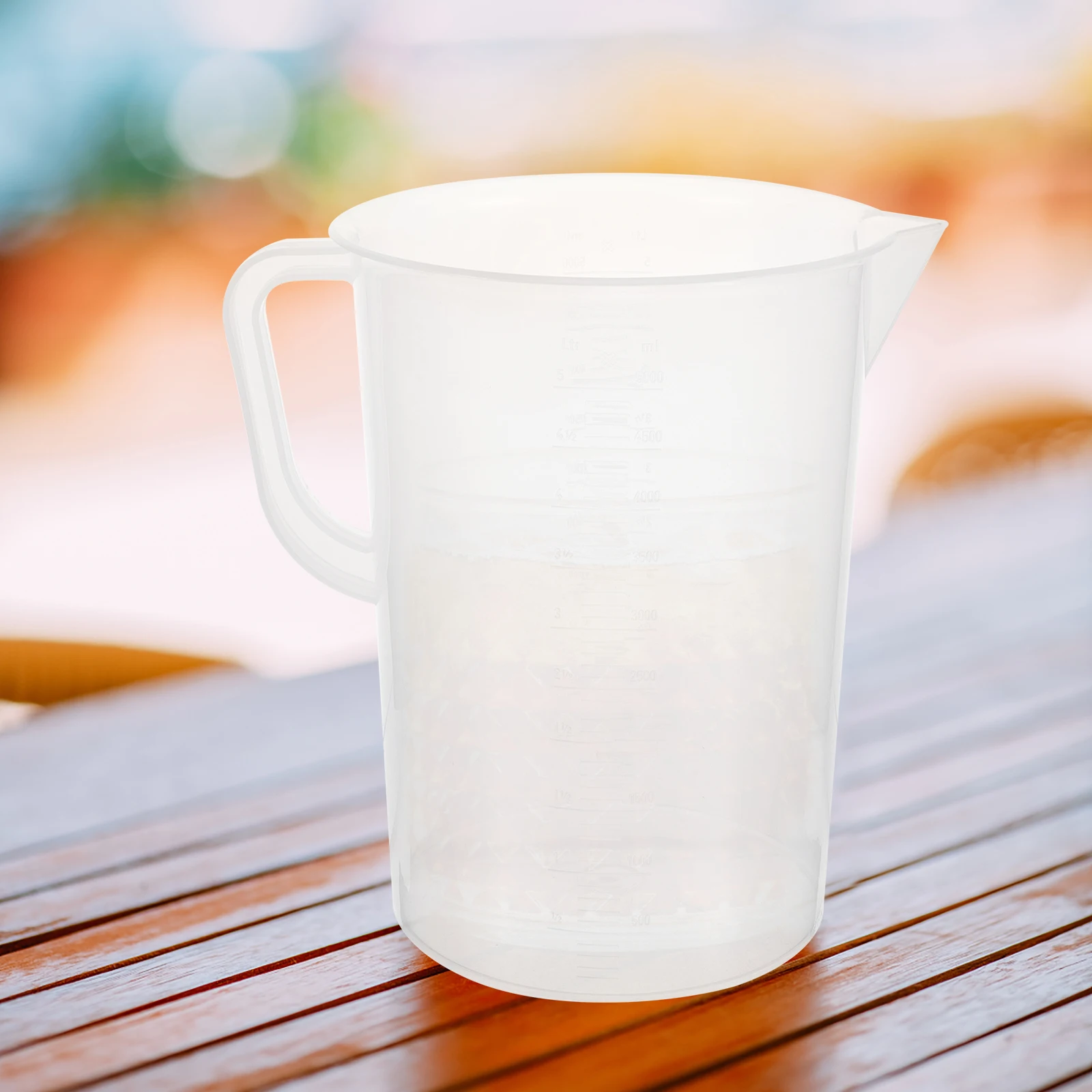 

Plastic Measuring Cup Large Capacity Clear Graduated Cup Comfortable Anti-Scald Handle Multi-Purpose Baking Liquid Measuring