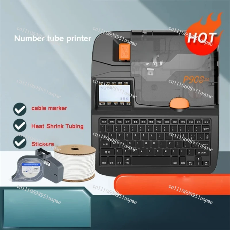 P900 Number Tube Printer PVC Sleeve Stickers Fully Automatic Handheld Number Machine Electronic Number Machine