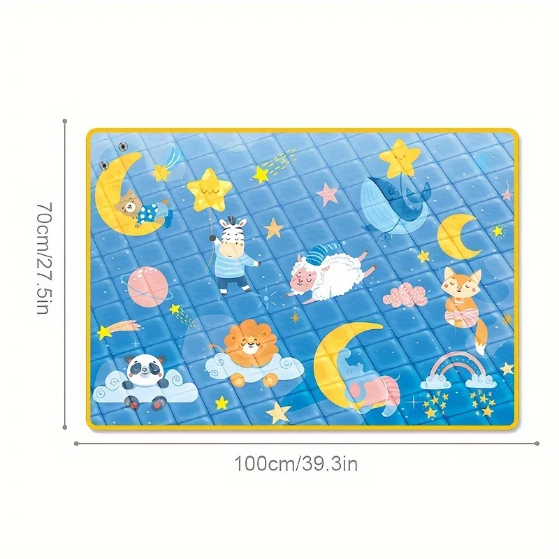 70x100 ซม.เสื่อเล่นเด็กแร็คเสื่อเพลง 0-36 เดือนพรมเสื่อพื้นคลานพรมเสื่อพับได้เสื่อเด็กของขวัญเด็ก