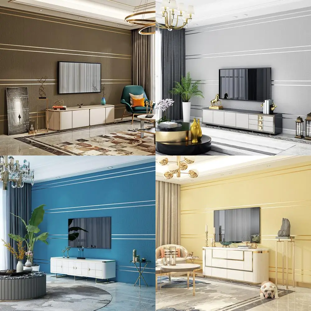 فو الجلد المدبوغ خلفية الشمال نمط هندسي عمودي أفقي المشارب الحديثة الحد الأدنى غرفة المعيشة التلفزيون حائط الخلفية ديكور #1