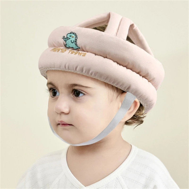 Infant Toddler Cartoon Mesh Safety Helmet Baby Kids Head Protection Hat for Walking Crawling Children Learns To Walk Bump Caps