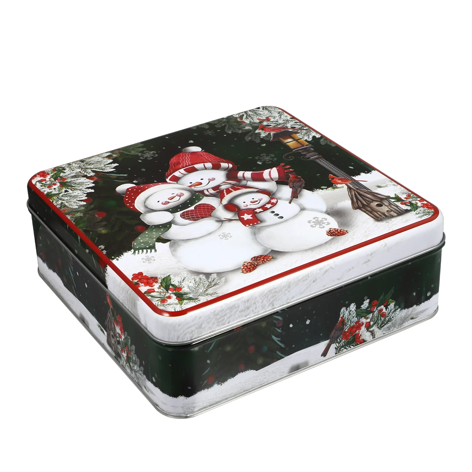 

Biscuit Box Party Favors Holder Iron Candy Case Cookie Boxes Small Gift Christmas Tins