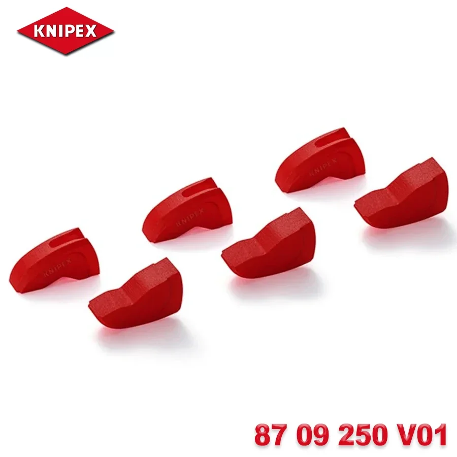 KNIPEX 87 09 250 V01 6Pcs Plastic Jaws for all 87 XX 250 Models(Cobra Pliers) Protective Jaws Hand Tool Accessories