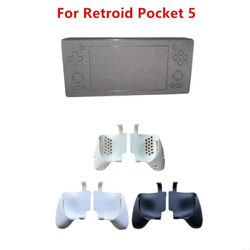 For Retroid Pocket 5 Game Console Grip Gamepad Holding Handle/Storage Box