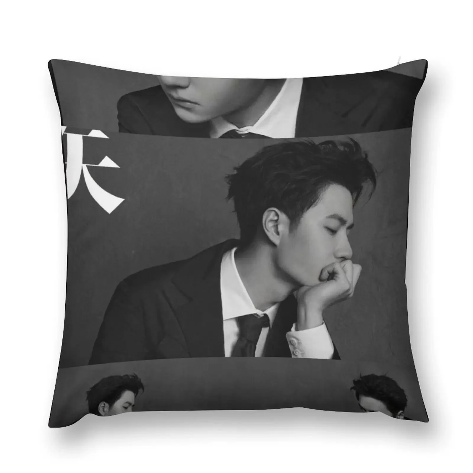 

Wang Yibo Throw Pillow Christmas Pillows Custom Cushion Photo Sofa Cushions pillow