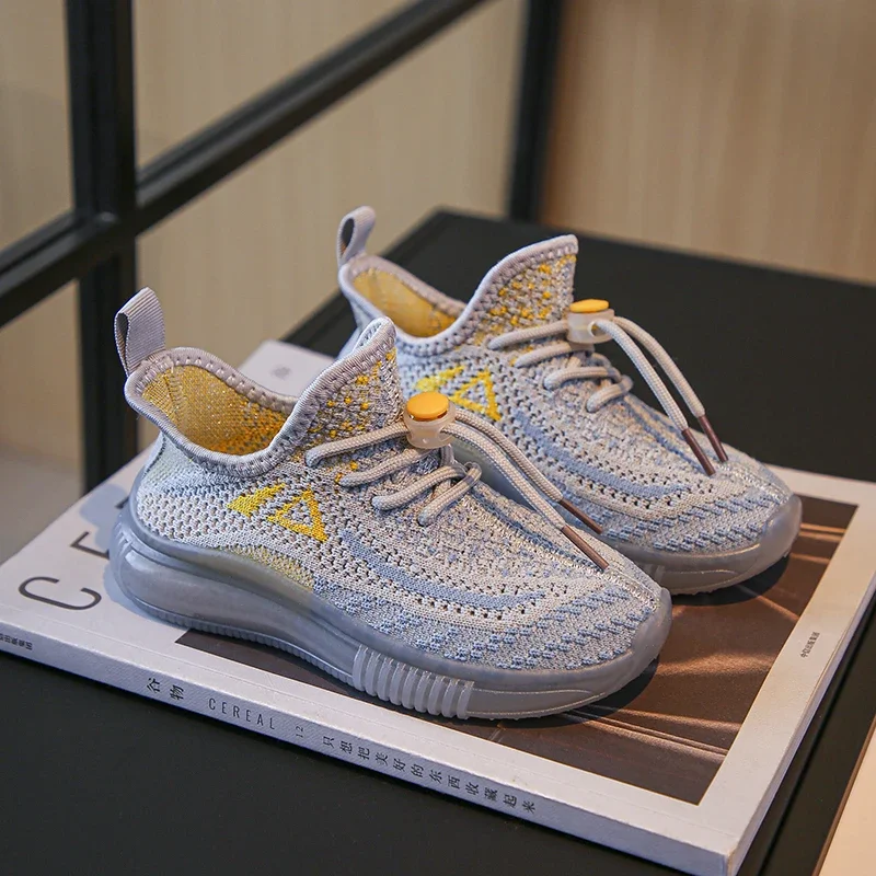 

Children's Running Sneakers Breathable Lightweight Soft Non-slip Leisure Comfortable Walking Boys Girls Casual Shoes Single Net