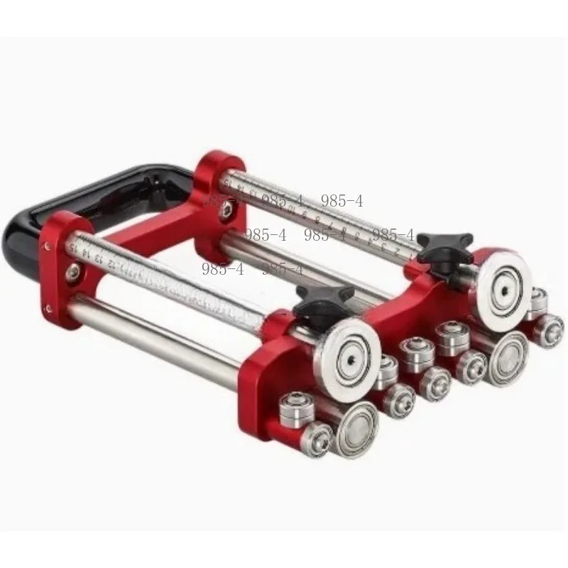 2-Station Roofing Tool Portable Hand Operated Metal Sheet Bending Roller with Folding Hemming