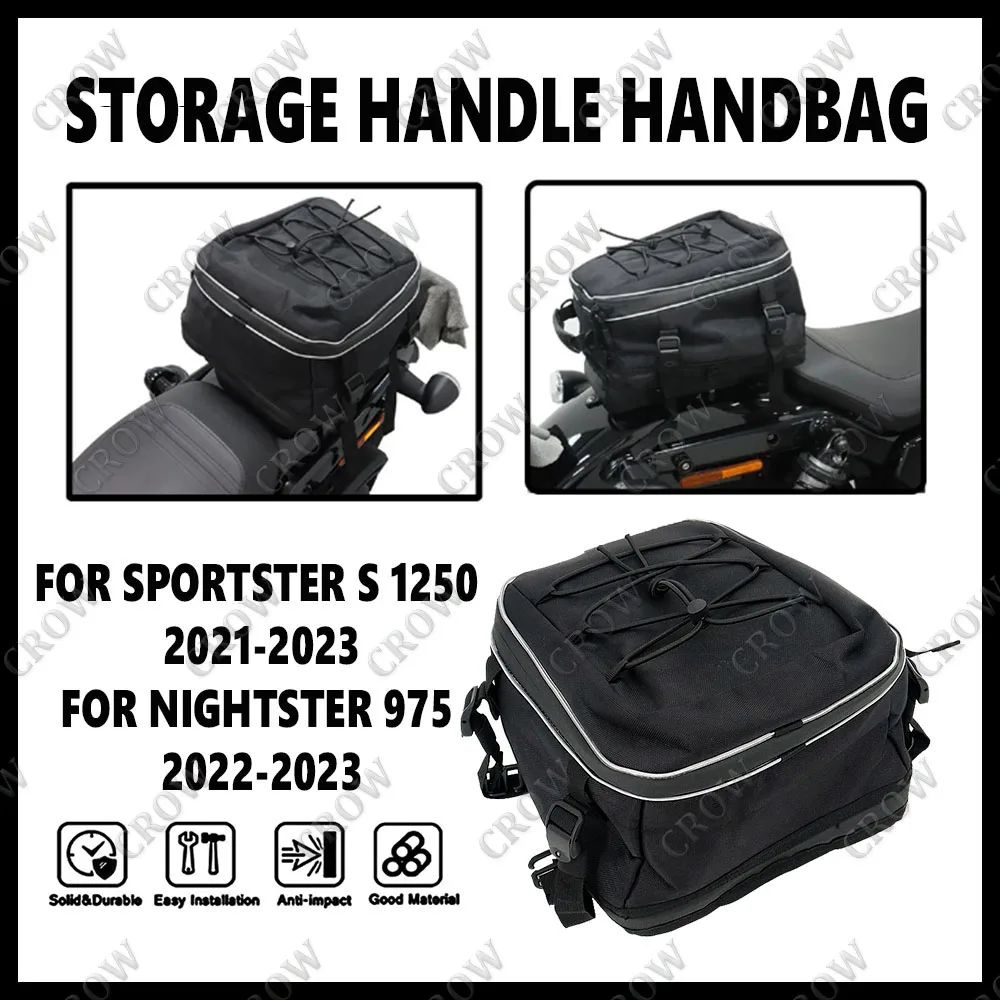 

RH975 New Motorcycle Waterproof Bag Storage Handlebar Bag Travel Tool Tail Bag For Sportster S 1250 RH1250 Nightster 975 RH975