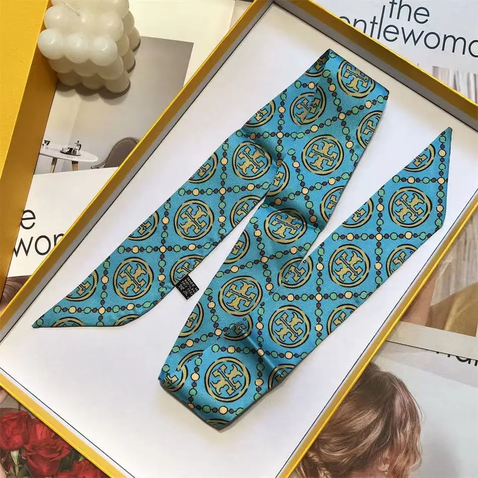 5*90 سنتيمتر جديد قطري وشاح حريري طبقة مزدوجة حك الحرير الرجعية المرأة تنوعا حقيبة ملزمة اكسسوارات عقال هدية تذكارية #5