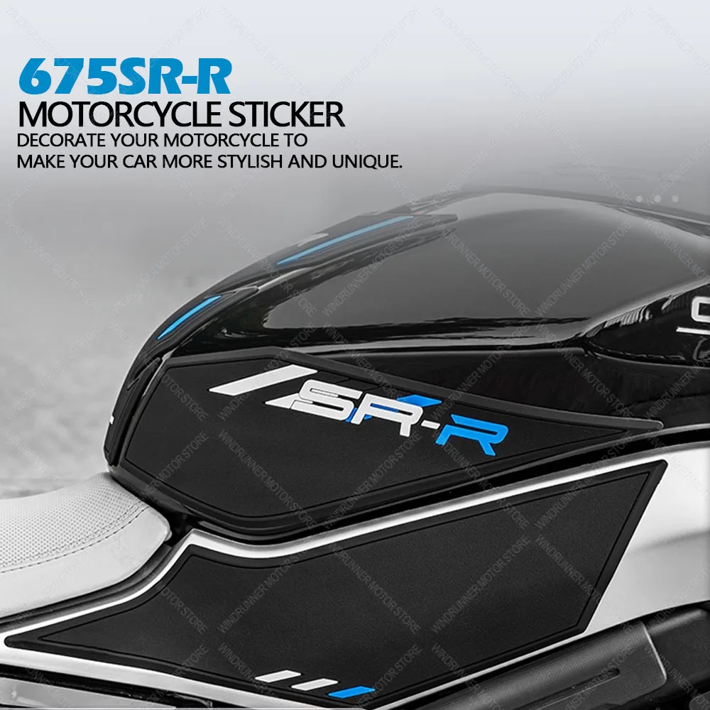 NEW For CFMOTO 675SR-R 675sr-r Motorcycle Accessories Rubber Fuel Tank Stickers Kits Protection Thicken Stickers