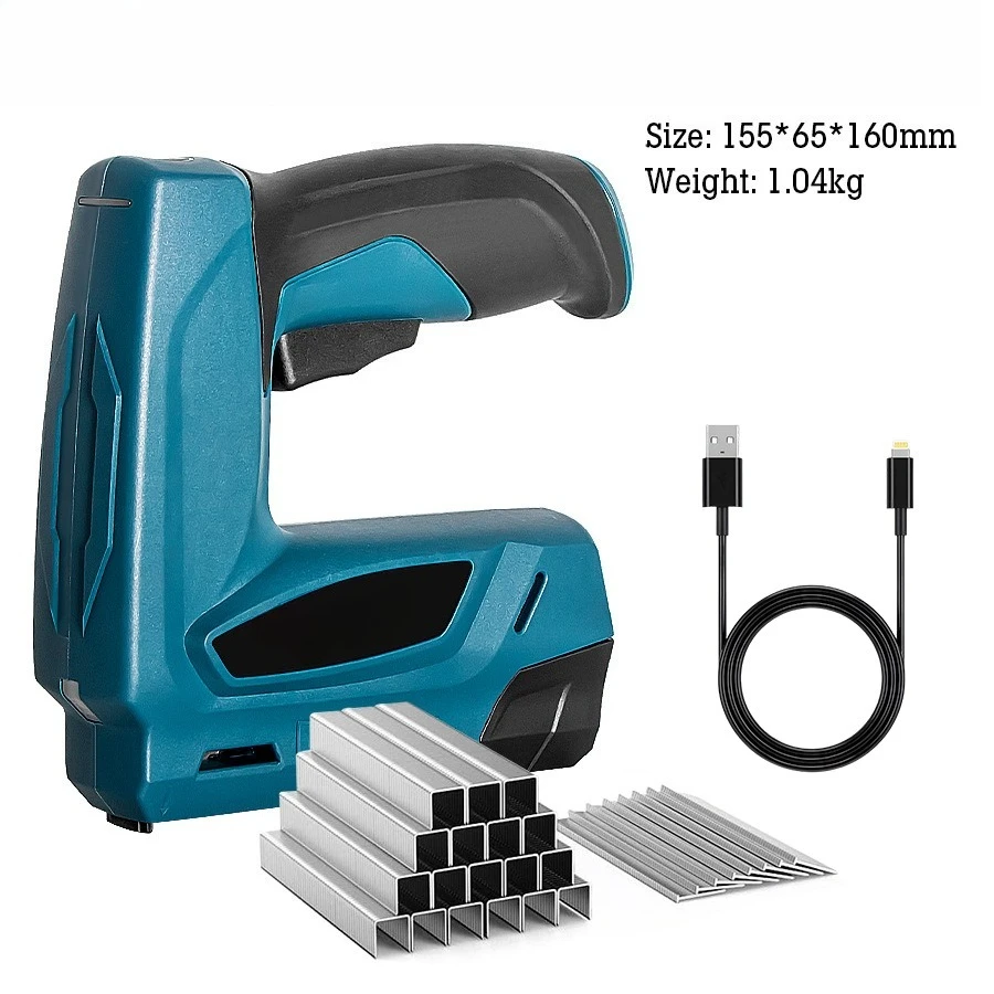 Electric Code Nail Gun Electric Household Woodworking Lithium Battery Nail Gun U Type T Type